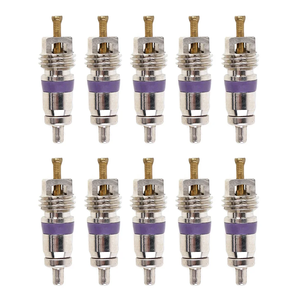 Automobile Exterior Repair Components 10pcs/lot Universal Copper Valve Cores for R134a Car A/C Air Conditioning Valves