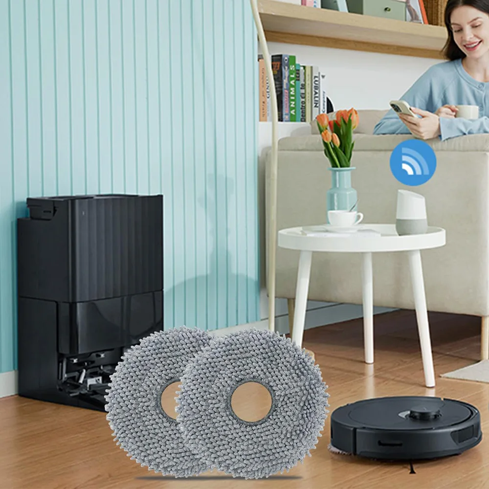 Description Picture 5 of itemMop Pads For Roborock Q Revo Master/Q Revo S/Q Revo Pro/Q Revo Maxv/Q Revo Curv Accessories Replacements Parts Mopping Cloths