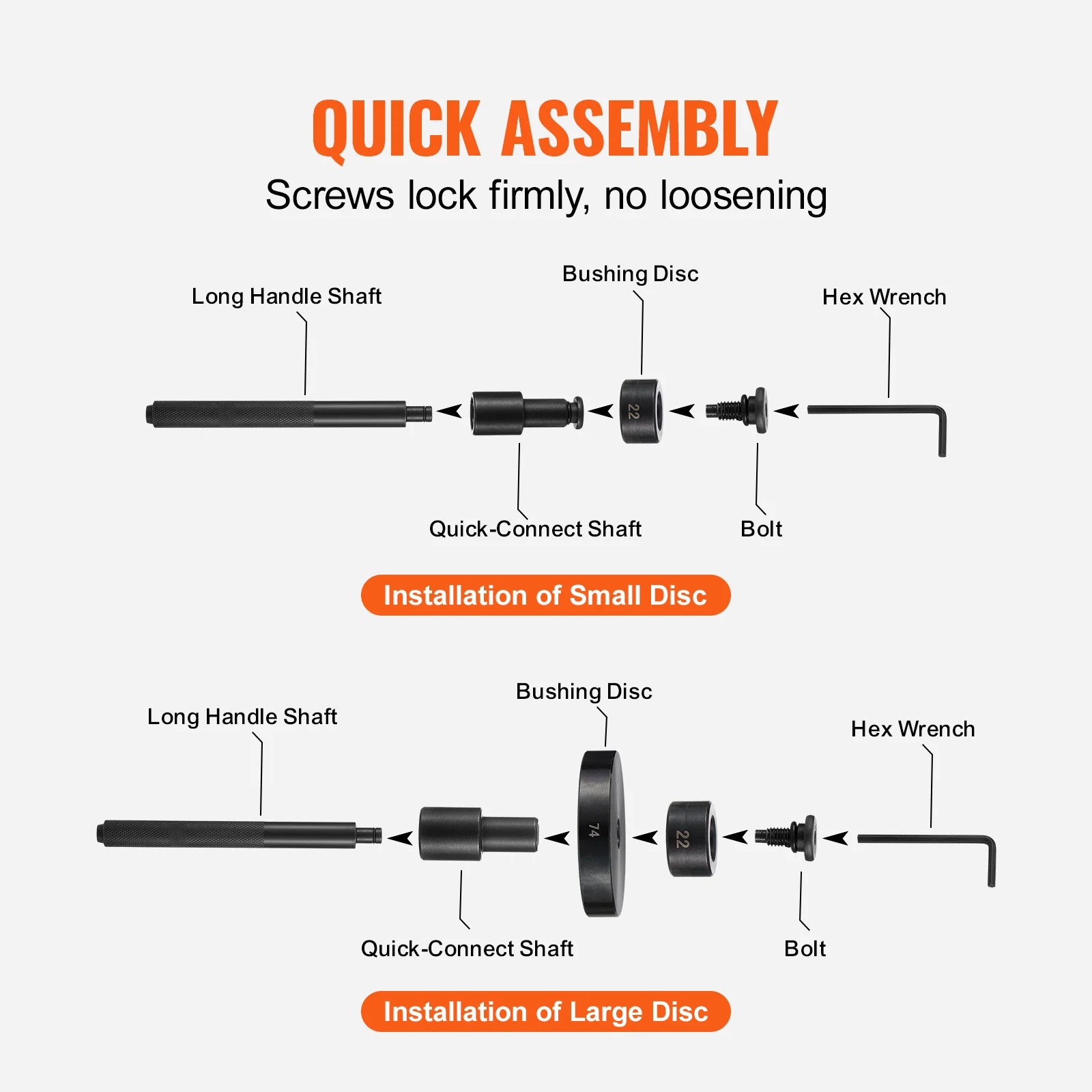SucceBuy 52PCS Custom Bushing Bearing&Seal Driver Set Transmission Wheel Axle Bearing Race Seal Driver Installer Remover 18-65mm