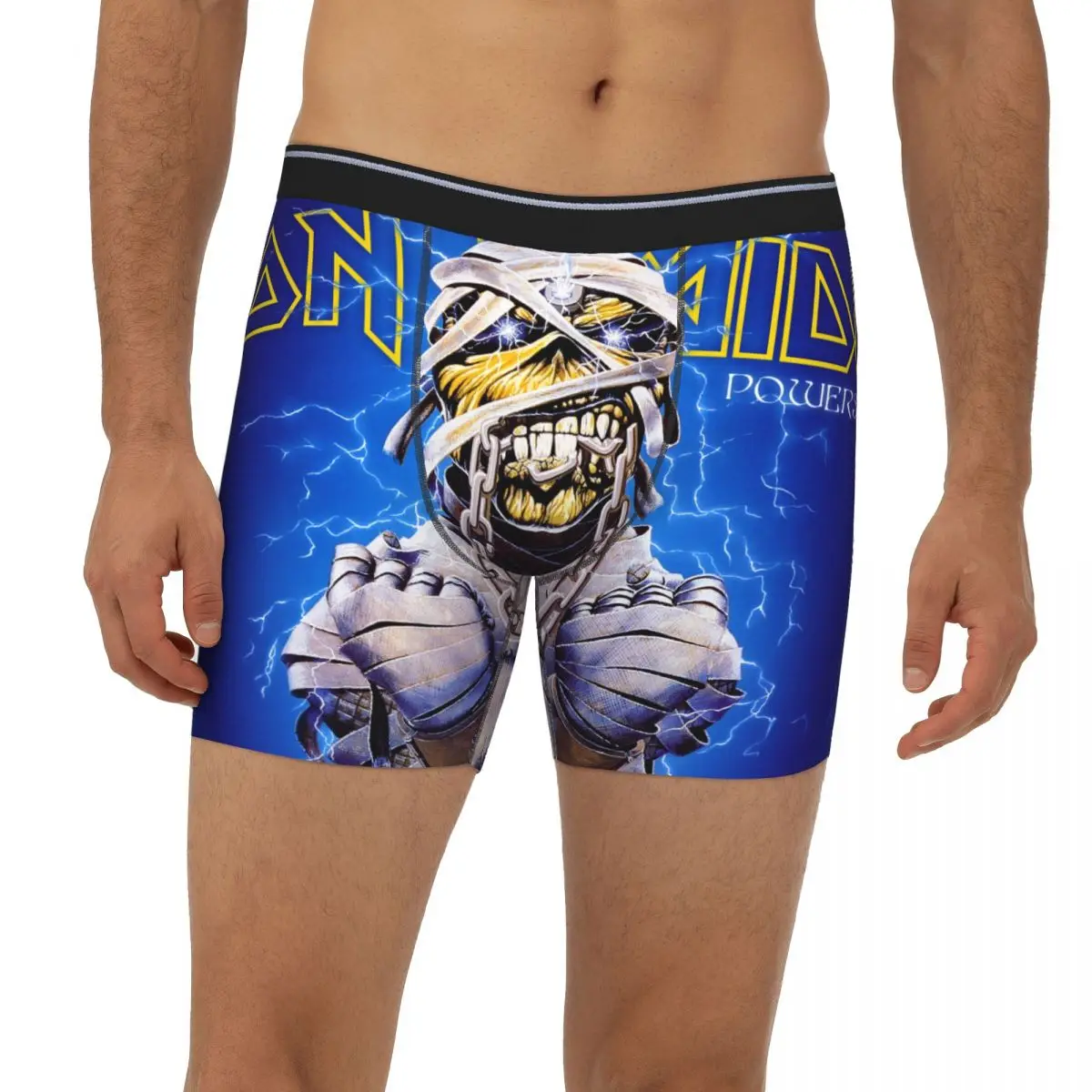 

Rockabilly Goth Punk Heavy Metal Underpants Breathbale Panties Male Underwear Boxer Briefs extended underwear