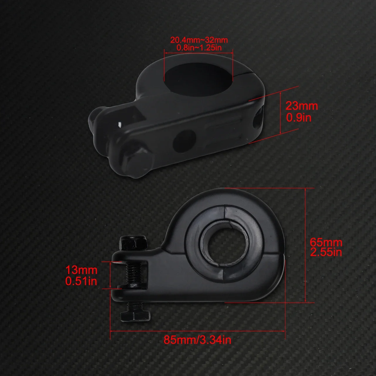 Motorcycle 1.25" 32mm Footrest Clamps Mounts Engine Guard Highway Footpeg Clamp Mount Universal For Harley Touring XL For Honda