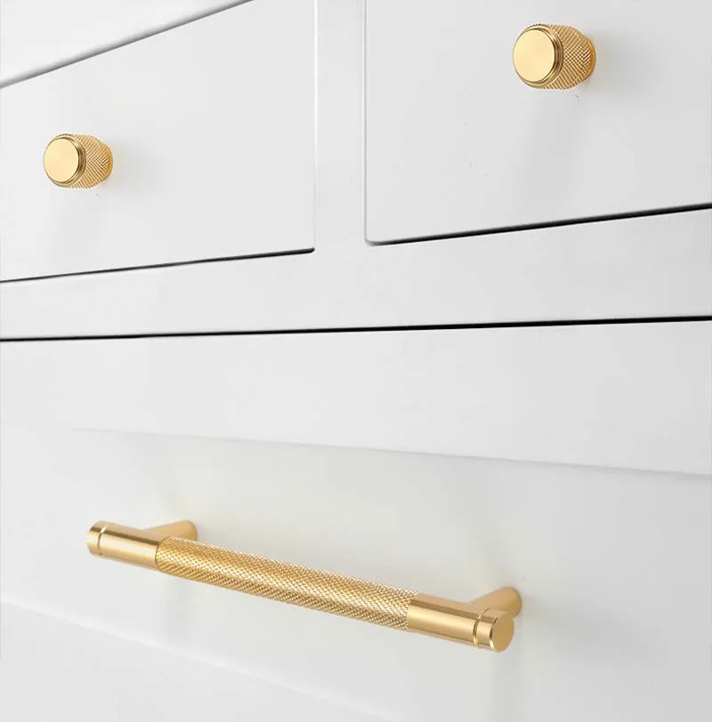 

Wardrobe Handle Nordic High-grade Light Luxury Modern Contracted Golden Shoe Cabinet Drawer Cabinet Aluminum Door Knob Furniture
