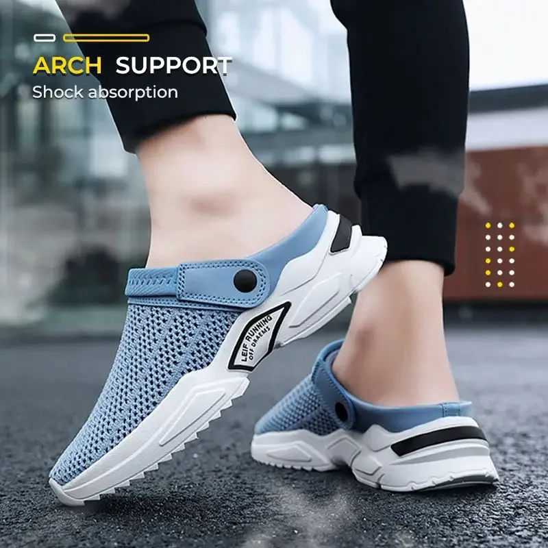 Men&rsquo;s Orthopedic Hollow-out Summer Sandals Summer Beach Sandals Ladies Clogs Slipper Men Flat Anti-Slip Flip Flops for Men
