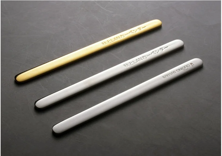 Description Picture 5 of itemGold Coffee Stirrer Stainless Steel Creative Coffee Spoon Mix Cocktail Stirring Sticks For Wedding Party Bar Manual Mixing Rod
