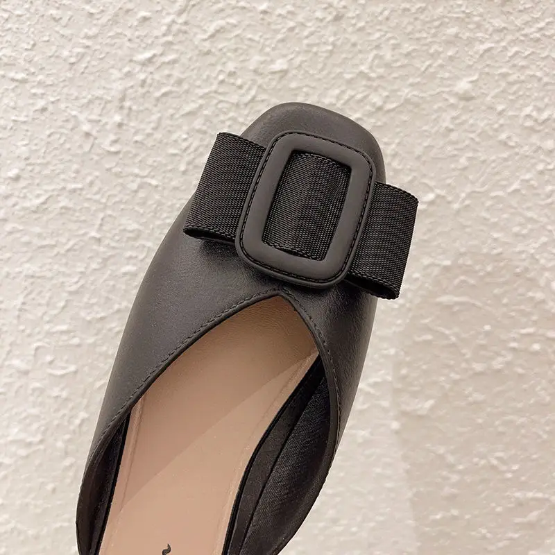 Women's Half Slippers New Summer Fashion Sandals and Slippers Small Fragrance Muller Shoes Trendy Shoes Zapatos Para Mujer