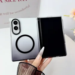 Elegant Gradient Crystal Thin Protective Case for Galaxy Z Fold 8 Ultra (Black)