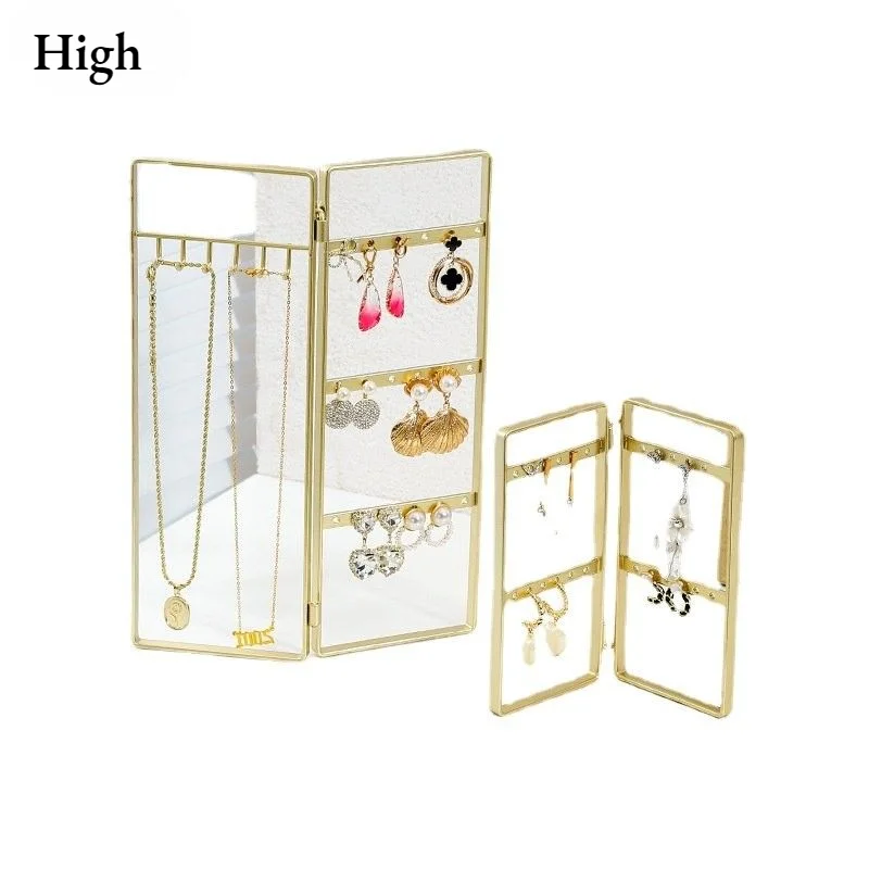 

Nordic Style Gold Foldable Jewelry Stand Necklace Earrings Bracelet Display Stand Jewelry Storage Stand