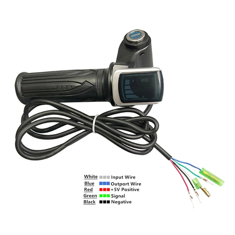 36v48v60v electric bike throttle Handlebar Throttle Speed Controller Lcd Display Electric Bicycle Accelerator Accessories