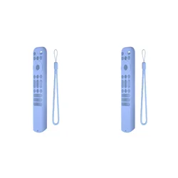Shockproof Anti-Slip Silicone Remote Control Cover (Sky Blue 2PCS)