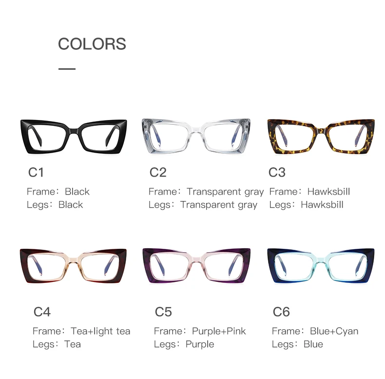 ENTITY Mode Frauen Cat Eye Brillen Hyperopie Myopie Lesebrille Anti Blau Licht Blockieren Optische Eyeglas2164 – Detail 15