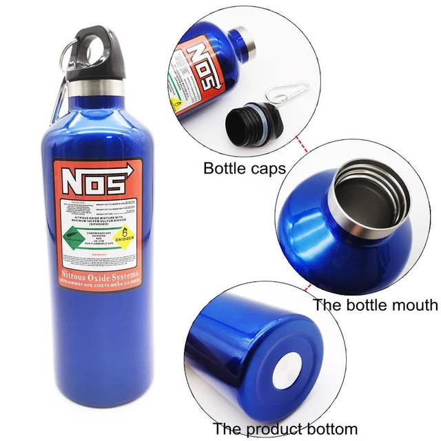 Botella de nitrógeno para coche, recipiente de aislamiento de 500ml, estilo  de carreras modificado, accesorios de decoración interior - AliExpress