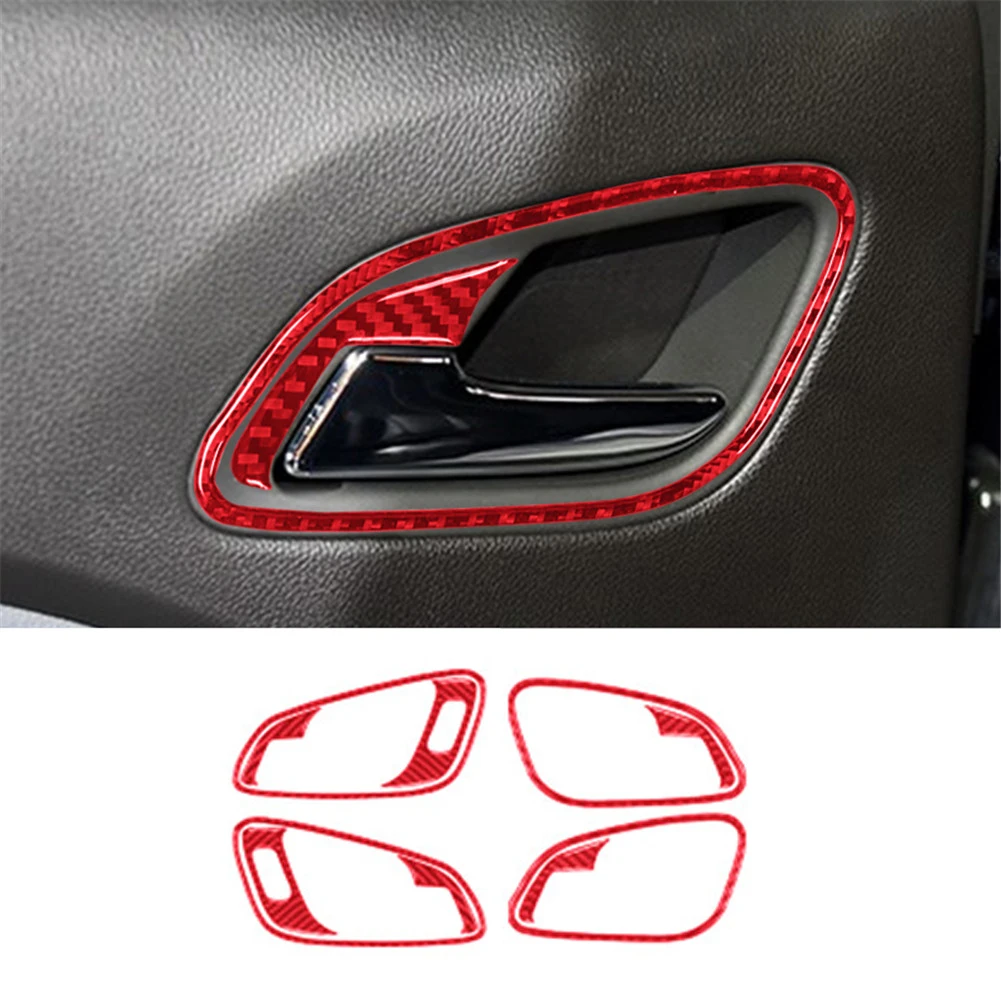

10Pcs For Chevrolet Colorado / GMC Canyon 2015-2022 Car Door Handle Frame Carbon Fiber Protection Sticker