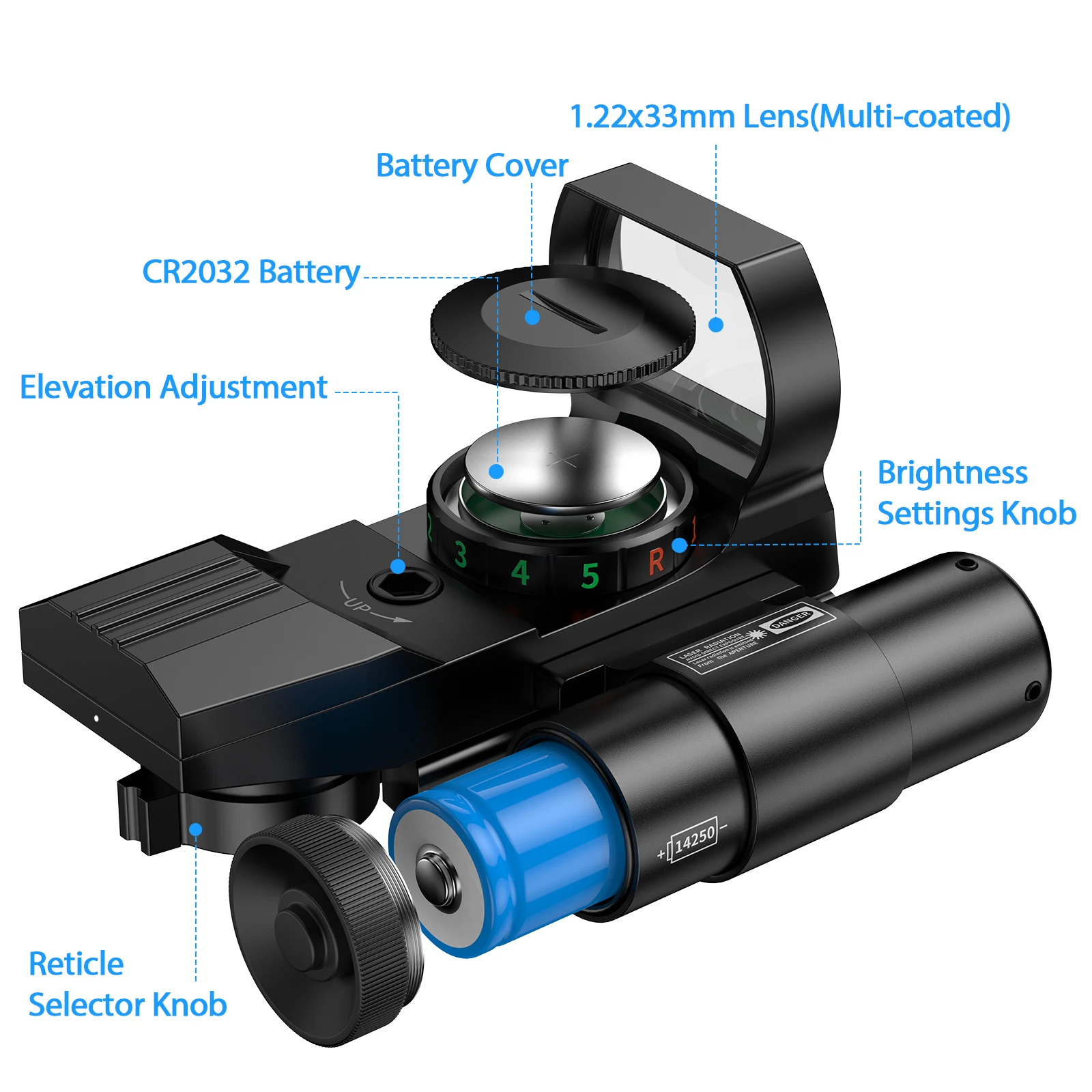 Hot 20mm Rail Riflescope Hunting Optics Holographic Red Dot Sight Reflex 4 Reticle Tactical Scope Collimator Sight 