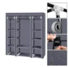 Portable Closet Wardrobe Clothes Rack Storage Organizer Shelf Water-Proof Fabric 3
