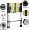 Telescoping Extension Ladder 8.5FT, Aluminum Telescopic Ladders with Carry Bag for Outdoor Indoor Use 3