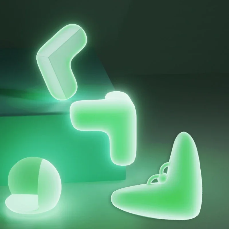 Luminous Anti-collision Angle Baby Kids Safety Corner Guard for Table Edge 2pcs,silicone table corner protector,table corner protector,table edge protector,furniture anti collision strip
