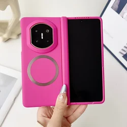 Hinge Protection Soft Touch Magnetic Case Cover in Solid Color for PU Leather (Color A)