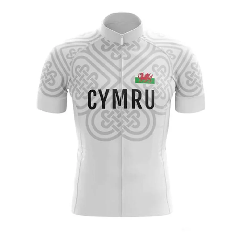 thumbnail image 1 of Maillot de ciclismo de manga corta para hombre de Gales, transpirable, de secado rápido, ropa para bicicleta de montaña o carretera, personalizable, para verano, MTB Cymru, 1 of 5
