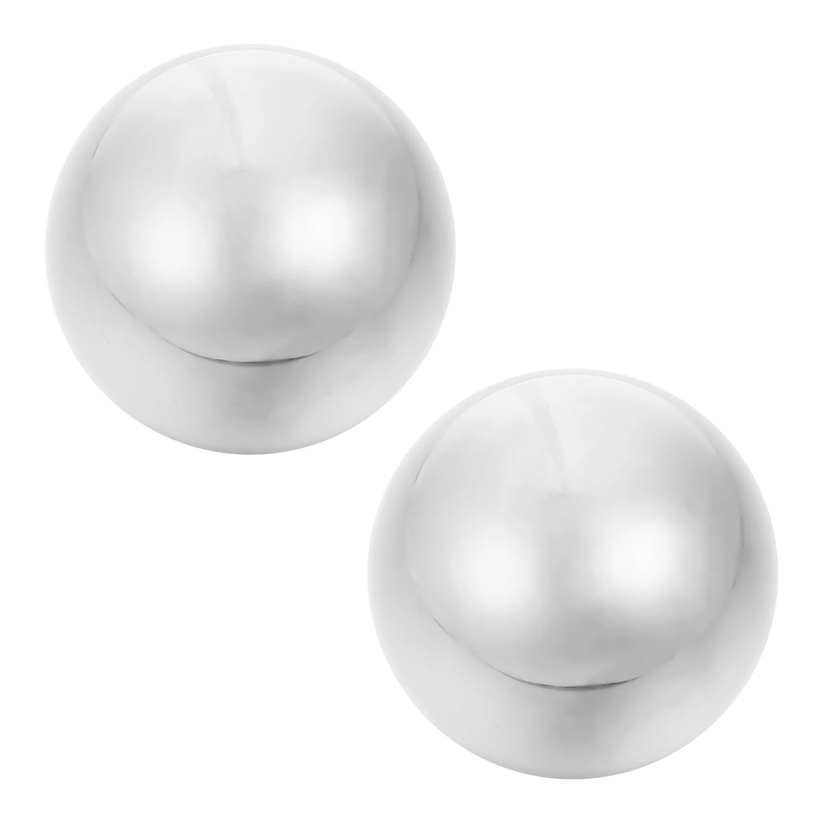 2 Pcs Health Care Stainless Steel Ball Toys Chinese Acupoint Hand Rolling Balls