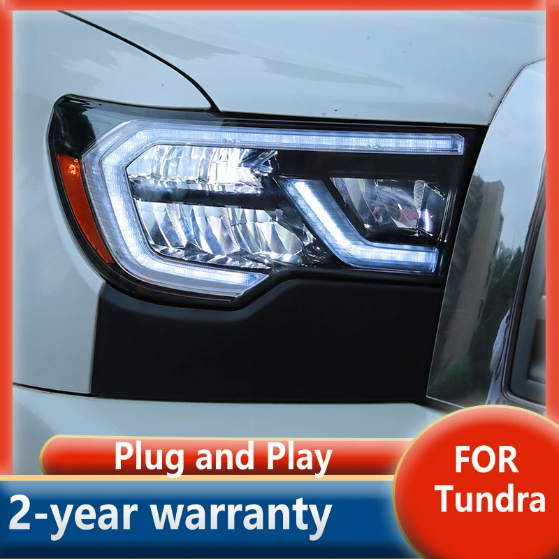 

For Tundra 2007-2013 Head lamp Sequoia LED Headlights Assembly Modified DRL Dynamic Turn Signal Lamp Accessories