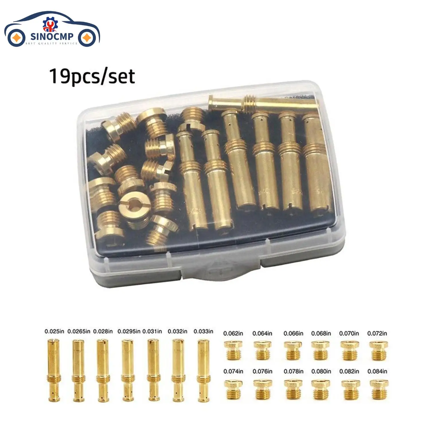 SINOCMP 19/Set Carbs Carburetor Accessories Jetting Kit For S&S Cycle Super B E G Auto Professional Replacement Parts