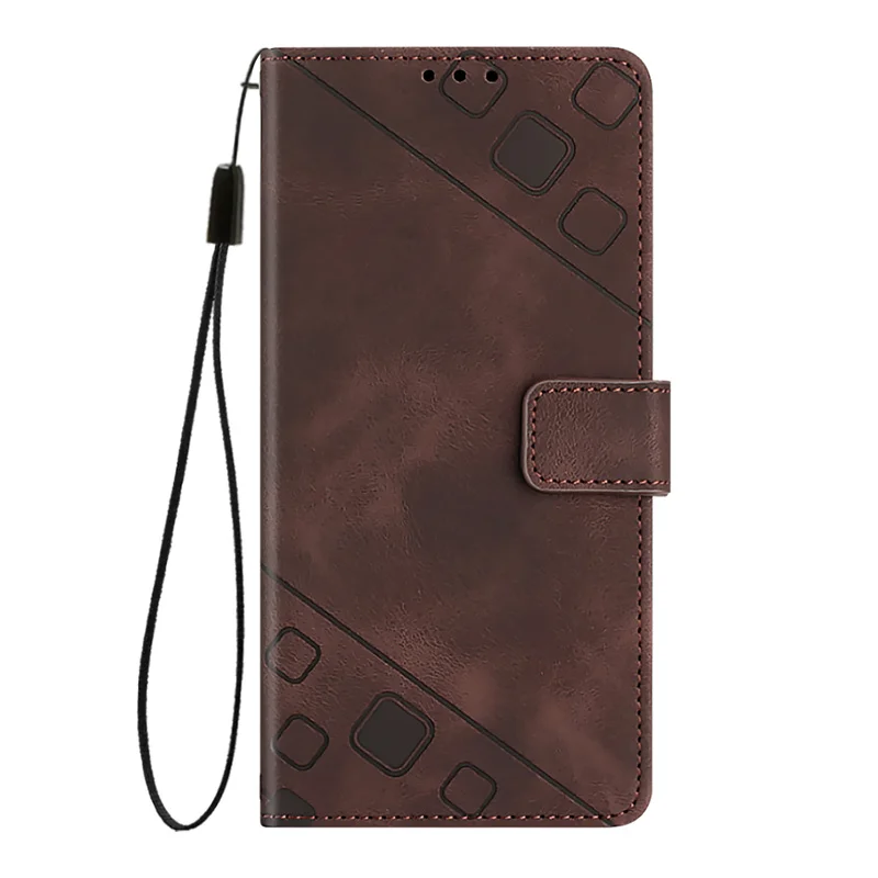 Leather Flip Wallet Case with Card Pocket and Magnetic Closure - Elegant Protection