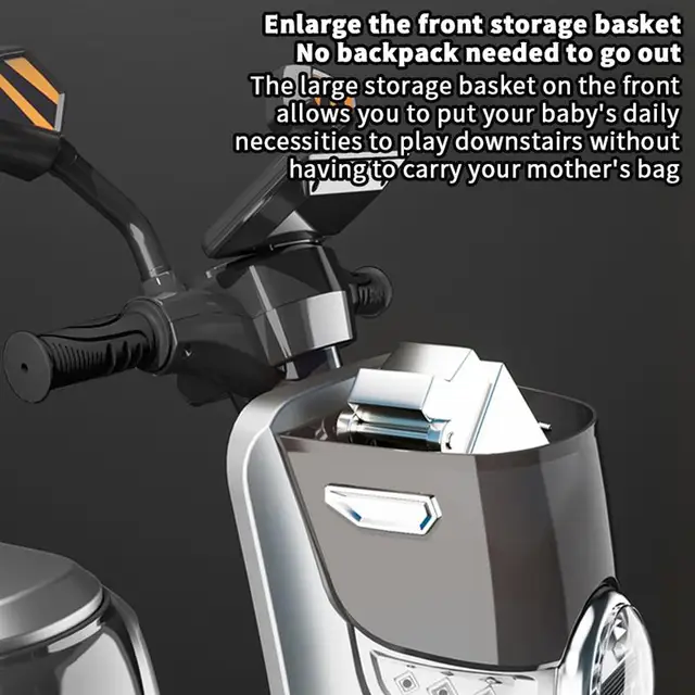 Children'S Electric Motorcycle Tricycle 1-6 Year Old Child Toy Car Rechargeable Remote Control With Music Light Ride On Toy Gift 4