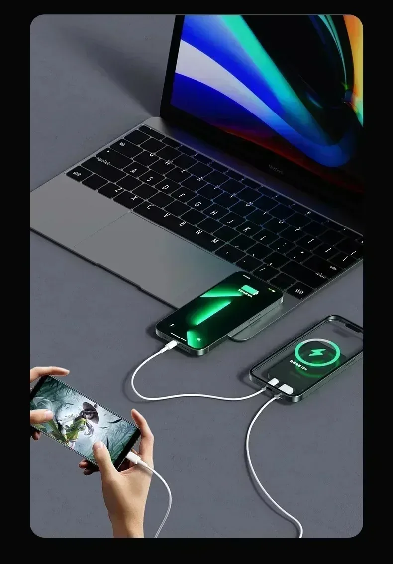 Magnetic Power Bank 100000mah Wireless Fast Charger For Iphone_voghion.com