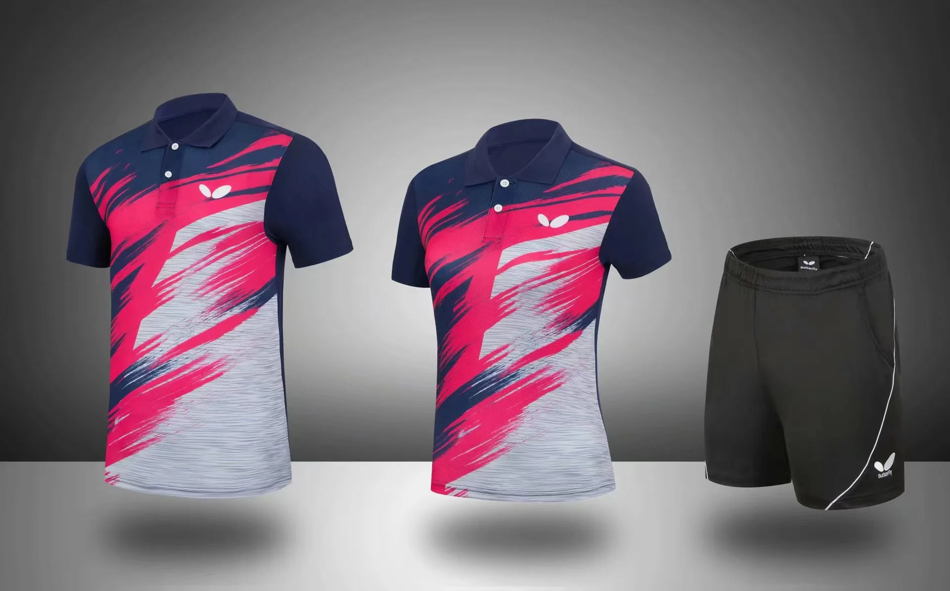 New table tennis wear men's and women's shirt series summer breathable fast drying short sleeve sportswear