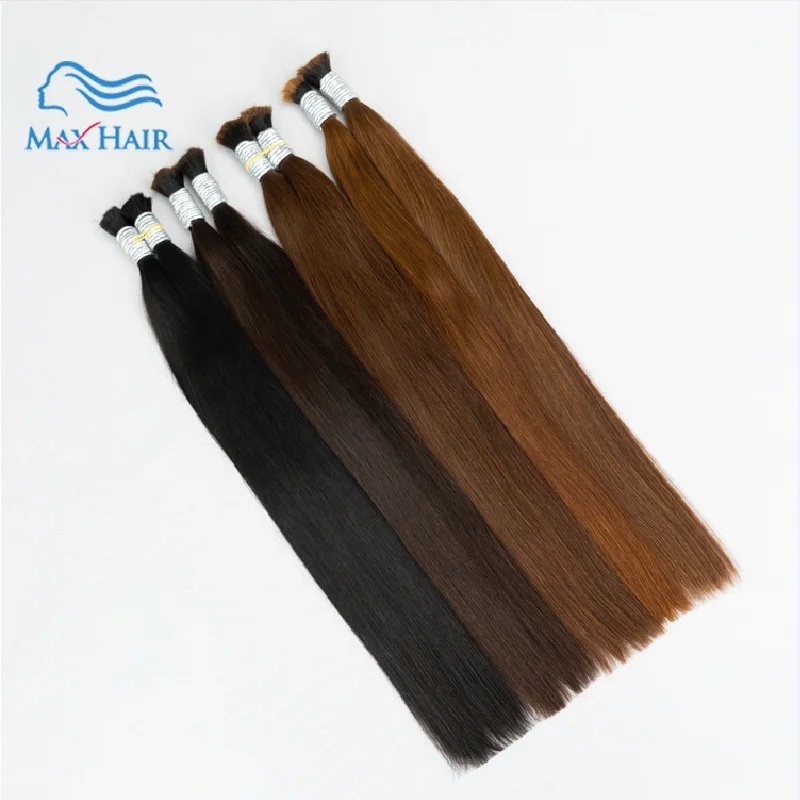 Cabelo Humano Original Natural Suitable Dying  All Colors Raw Vietnamese Virgin 100% Human Hair Bundles Extensions