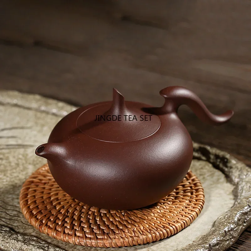 220ML Creative Handmade Flying Sky Pot Chinese Yixing Purple Clay Tea Pot Filter Beauty Kettle Raw Ore Mud Zisha Tea Set Gifts