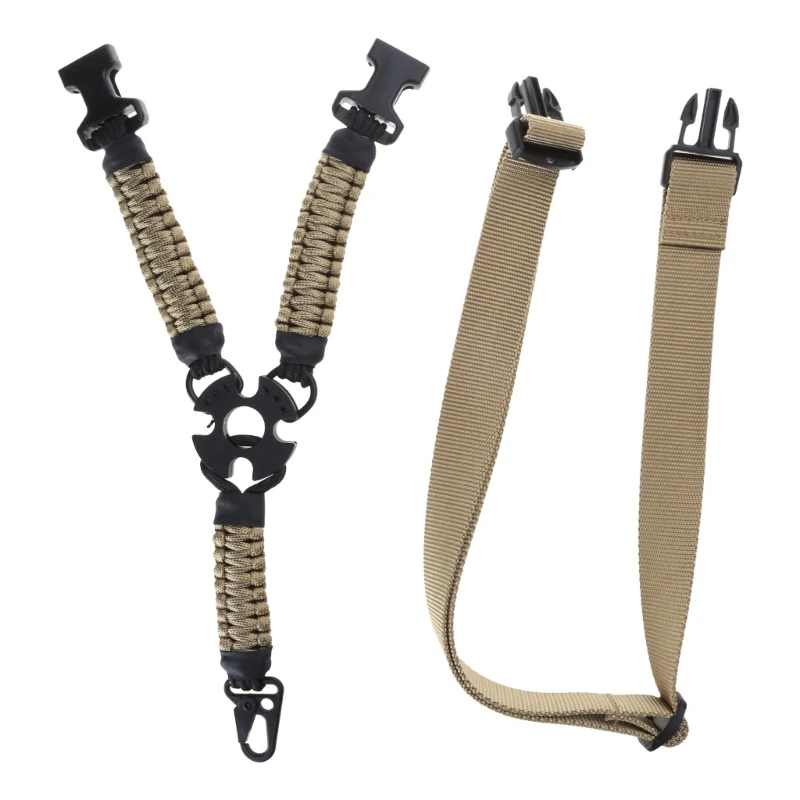 Rifles Sling Airsoft Guns Sling 1 Point Strap Sport Sling Shoulder Strap Practical Nylon Sling Adjustable Outdoors Sport
