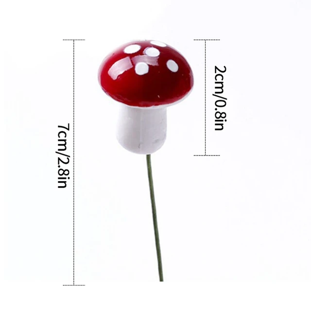 10/20/50 db Mesterséges Mini Gomba Miniatűrök Tájkép Tündérkert Moha Terrárium Gyanta Kézműves Tét Dekorációk Dísz - Image 5