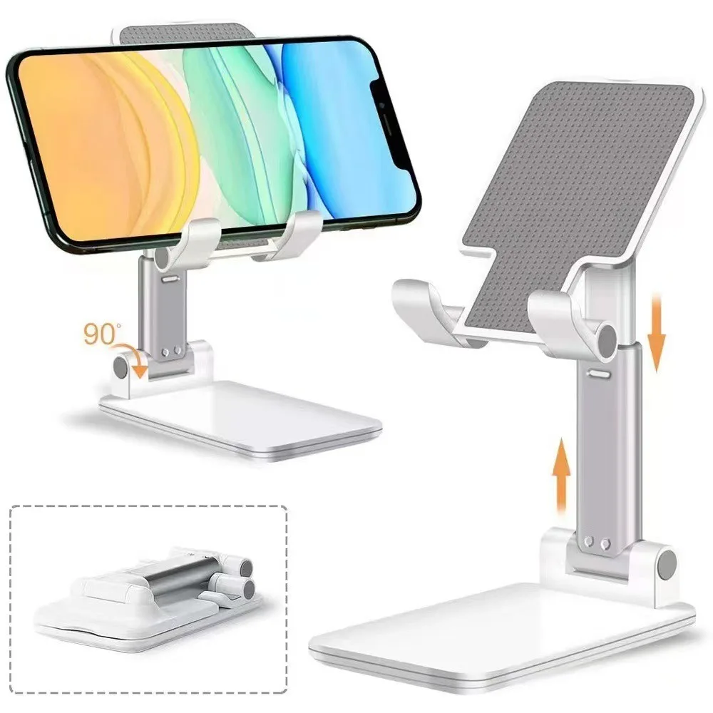 Adjustable foldable, multifunctional desktop stand for streaming online courses and general use for mobile phones and tablets