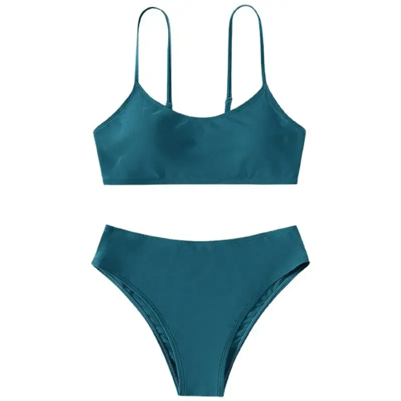 8-14 Years Teenager Bathing Suit Beachwear Children Girls Bikini Set t Kids Swimsuit Swimwear
