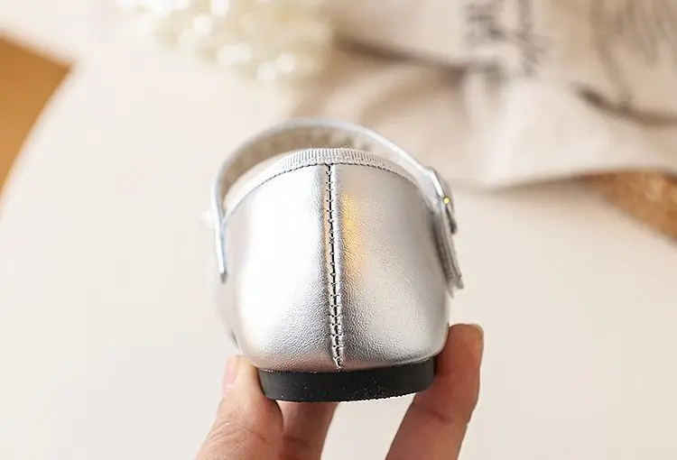 Prinzessinnen-Mary-Jane-Schuhe für Mädchen – rutschfeste, flache Schuhe mit weicher Sohle für Kleinkinder und kleine Mädchen, Party- und Hochzeitsschuhe – Detail 13