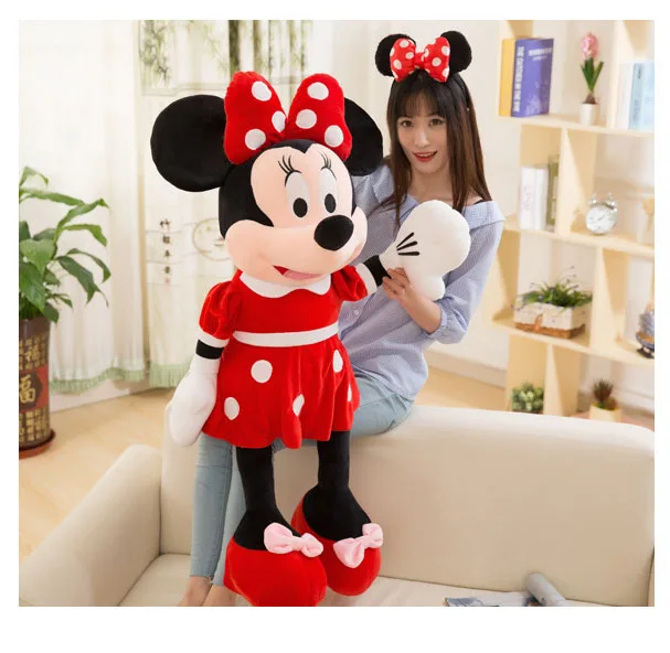 30-35cm Mickey Mouse Plüschtiere Kawaii Anime Mickey Minnie Stofftiermodelle Dekorationspuppen für Kinder Geburtstagsgeschenk – Detail 7