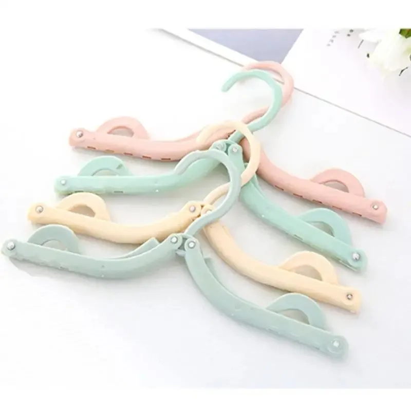 Multifunctional Travel Folding Clothes Hanger Portable Clothes Hanger Anti Slip Foldable Drying Rack Space Saving Stand 5