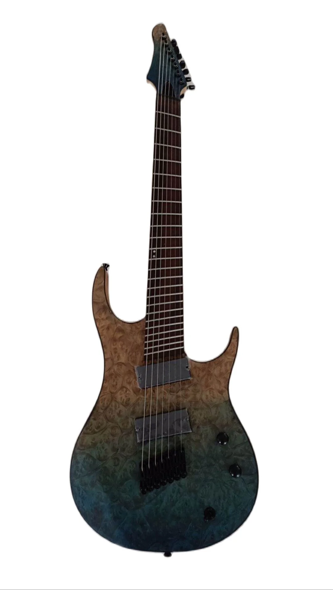 Fatto a mano generazione Pro Fanned Fret 7 corde chitarra elettrica 8 corde  chitarra trapunta acero Top in acciaio inox Fret| | - AliExpress