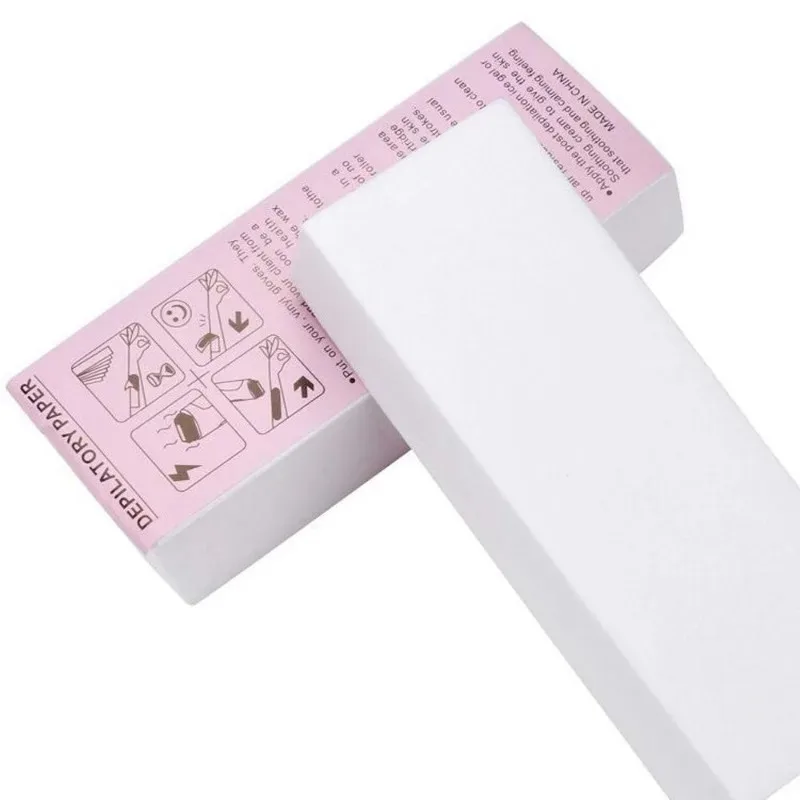 20/50/100 PCS Hair Removal Double Side Depilatory Epilator Wax Strip Paper Pad Patch Waxing For Face Legs Body Bikini Underarm 4