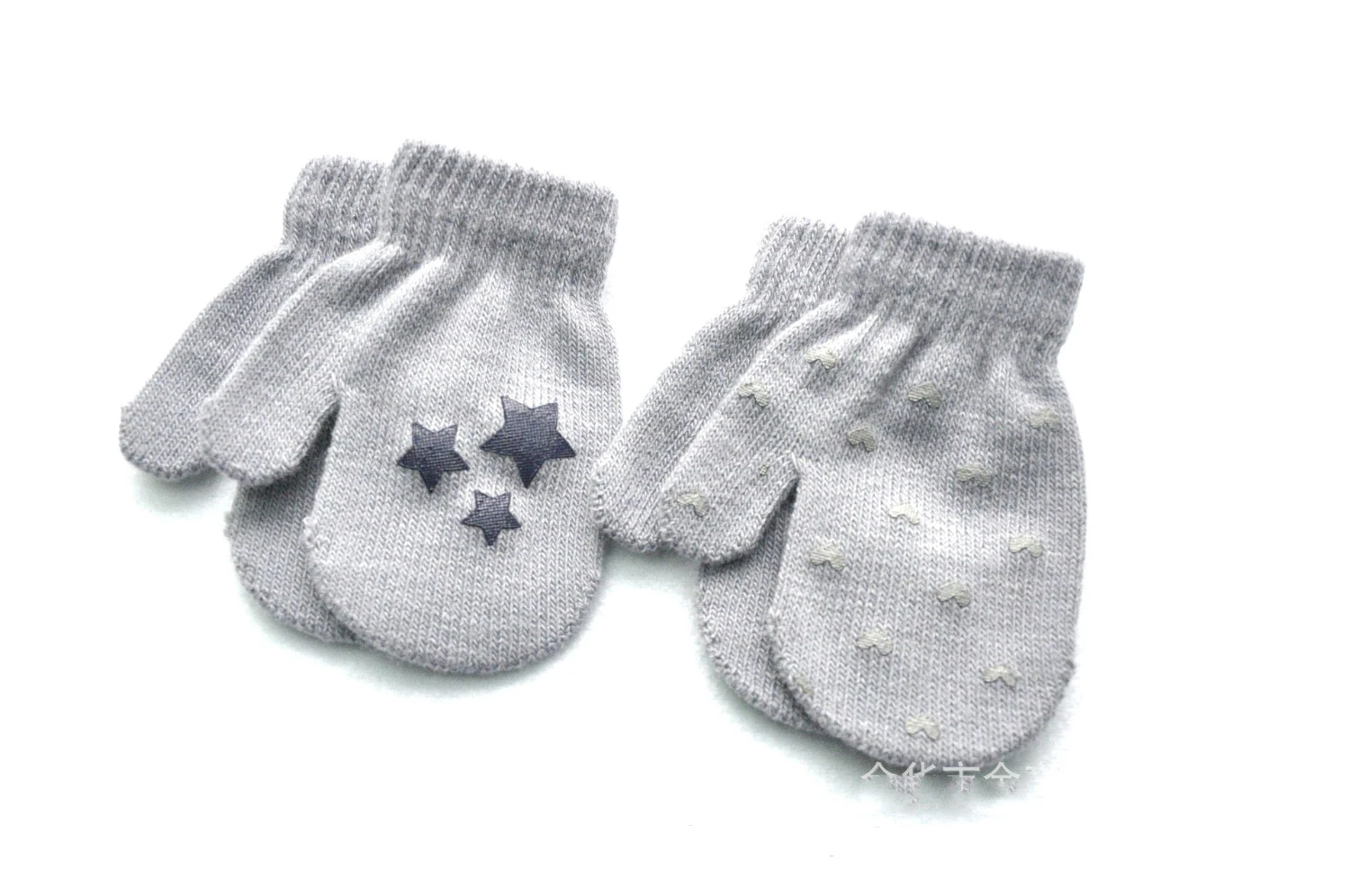 1 Pair Cartoon Anti-grasping Warm Gloves Protection Baby Mitten Cute Unisex Girls Boy Star Heart Newborn Love Face 5