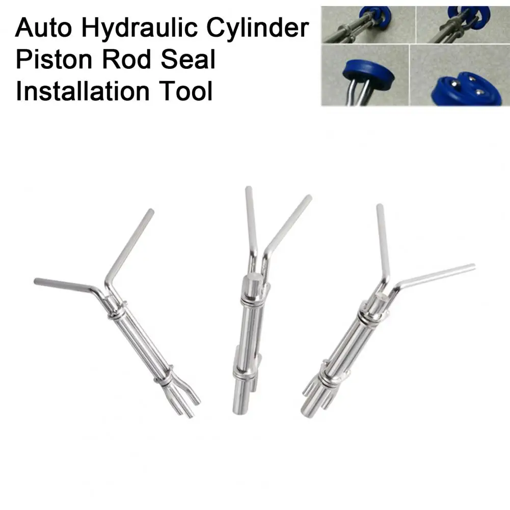 3 Pz/Set J05321 Strumento Di Installazione Della Guarnizione Dell'Asta U-Cup Steel 3 Dimensioni Cilindro Idraulico Universale Per Auto Pistone Rod Sea
