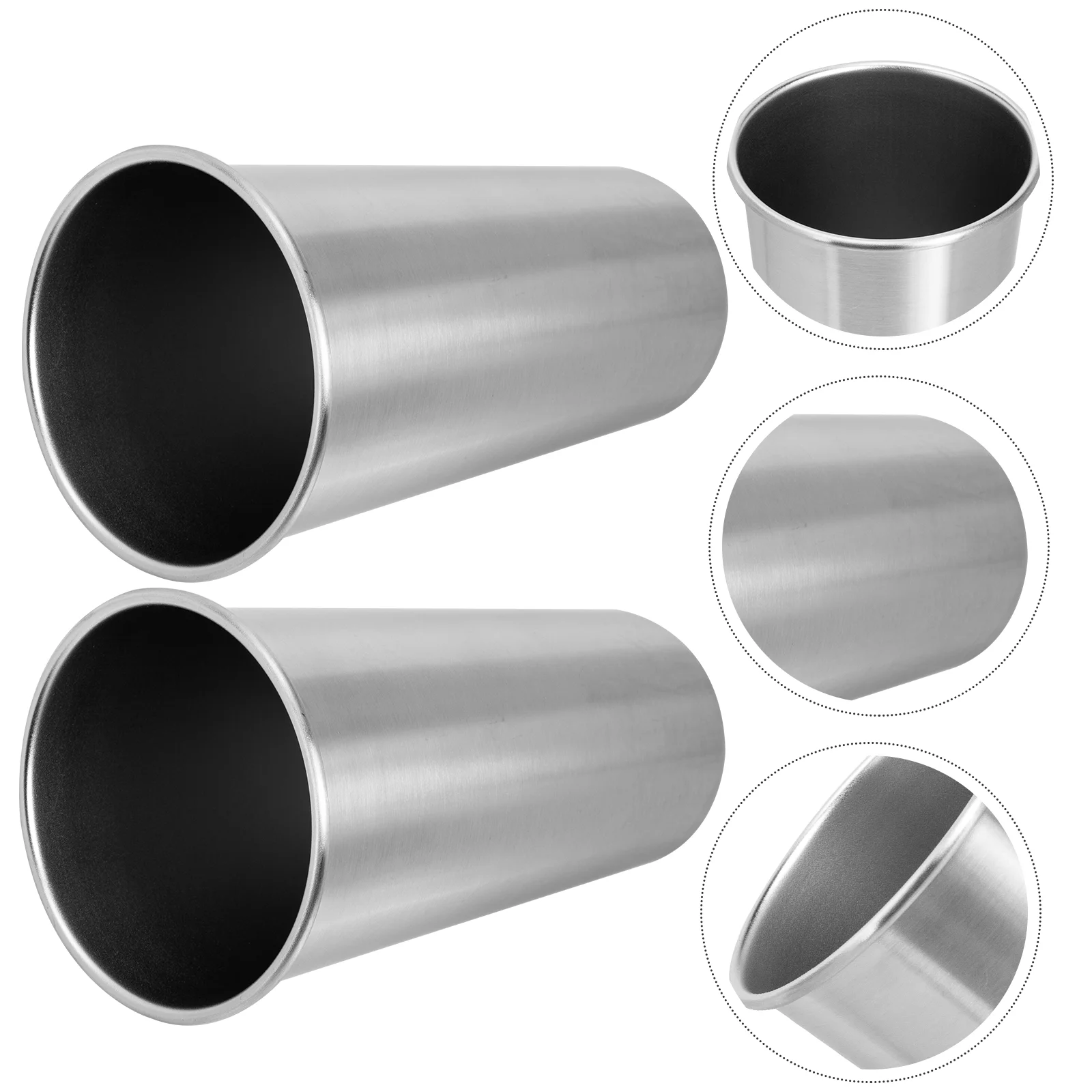 

2 Pcs Stainless Steel Drink Drinking Beer Mug Beverage Coffee Beer Mugs Water Mug Cocktail