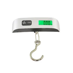Portable Digital LCD Luggage Weight Scale, 110lb/50kg Capacity (Hook style)