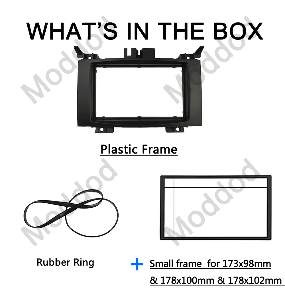  2 Din ڵ  Fascia  MERCEDES-BENZ  (W906) 2006 + VW Crafter 2006-2016  ġ Ʈ ŰƮ