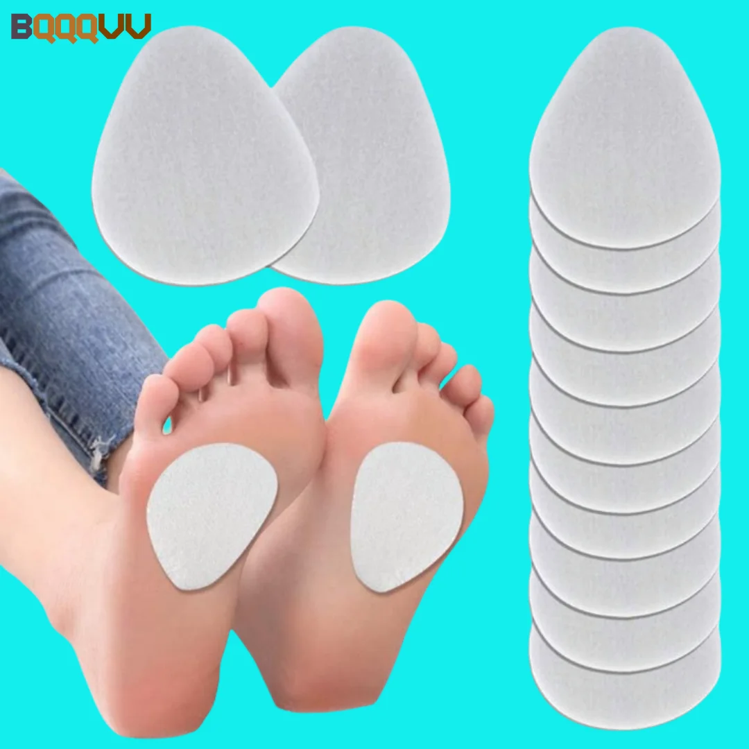 1Pair Metatarsal Felt Feet Pads Insert Foot Cushion Pain Relief Forefoot Support Adhesive Foam Foot Cushion For Men Women