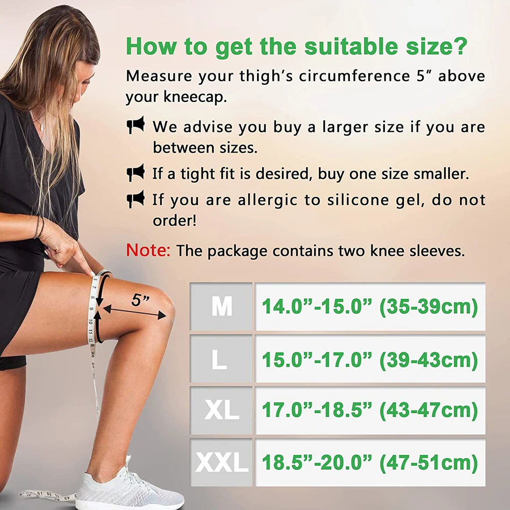 Compression Knee Brace Fashion Anti-slip Elasticity Long Knee Protector Leg Sleeve Calf Knee Support Full Leg Warm Sport Kneepads