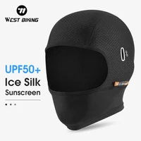 WEST BIKING Summer Cycling Cap Anti-UV Motorcycle Balaclava Ice Silk Sun Protection Sports Headwear Outdoor Bicycle Fishing Hat 1