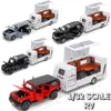 1/32 Trailer RV Truck Toy Model Car Alloy Diecast Off-road Vehicle Camper with Sound Light Toy Car Model Kid Toy Collection Gift 1