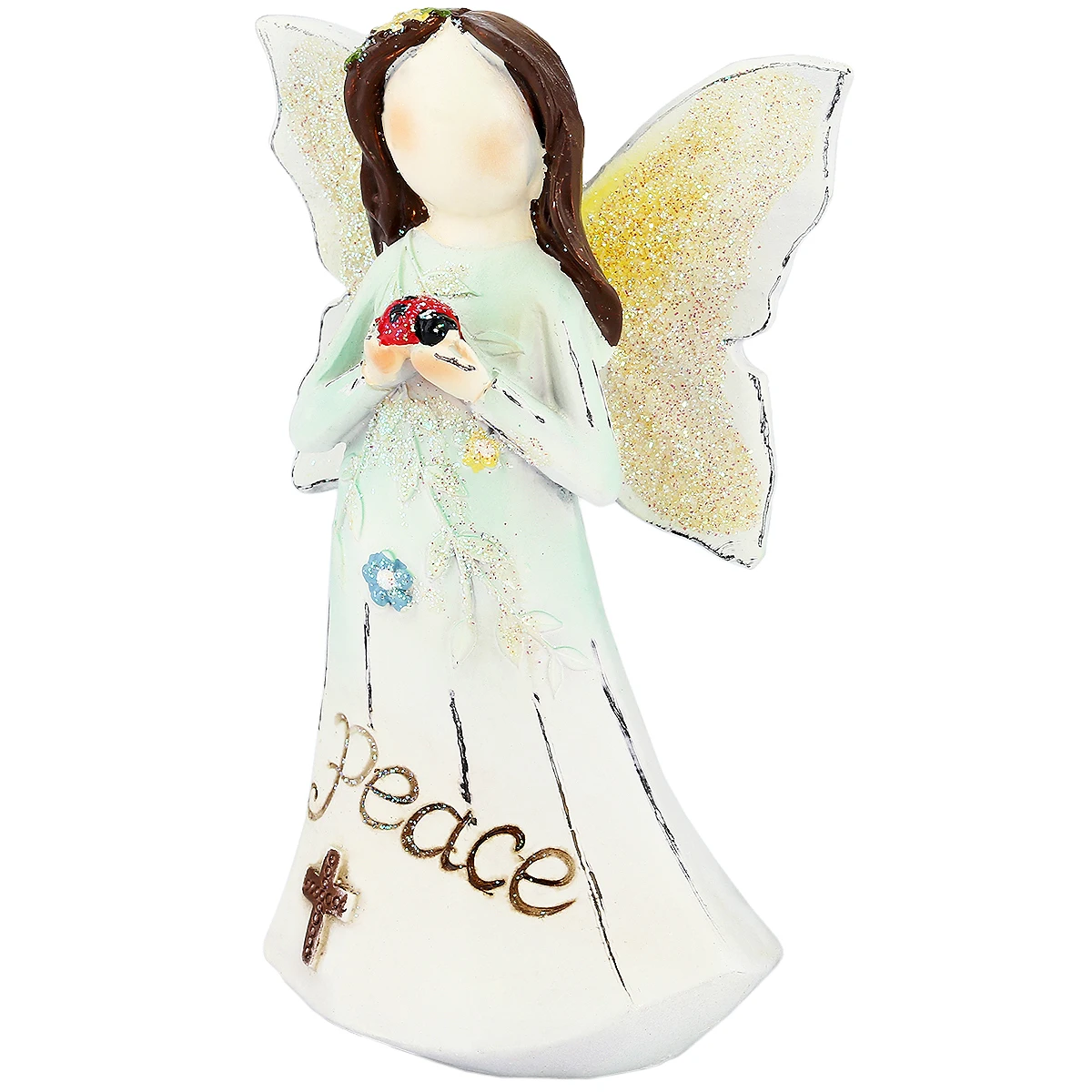 Cute Guardian Angel Figurines Healing Resin Hand Carved Mini Statue For Hope,Love & Peace Room Decoration